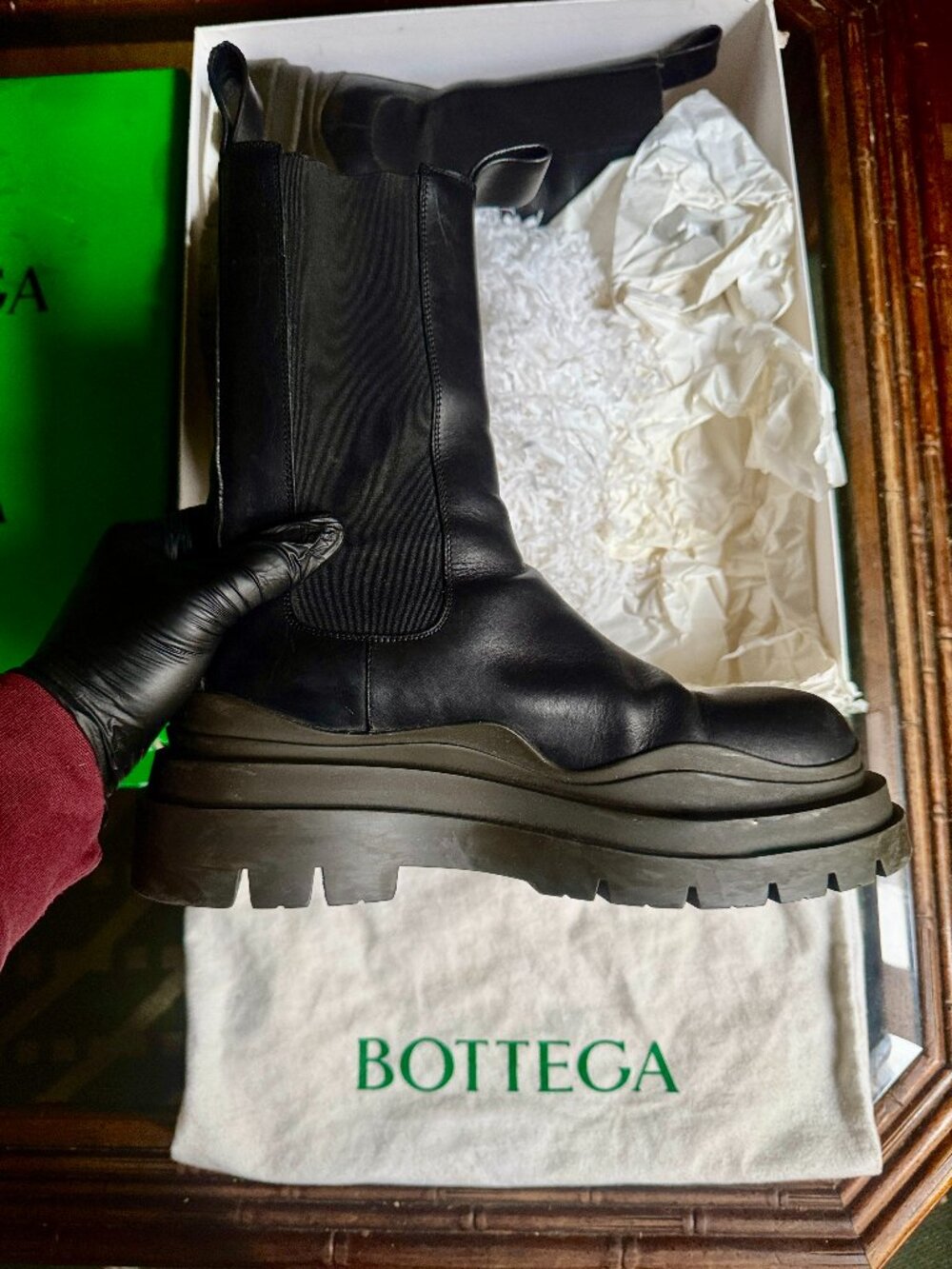 Bottega Veneta bottega Veneta Tire Boots (Size 11/44)